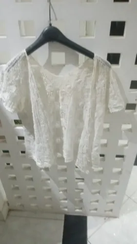 Bolero antigo de renda renascença branca do Ceará