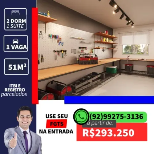Vendo Apartamento 2 Quartos/ suíte e varanda gourmet na Cidade Nova !