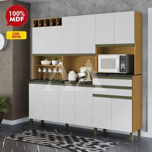 cozinha kit malbec da ronipa 12 portas 