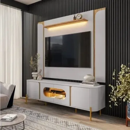 RACK E PAINEL ALTA ELEGÂNCIA E CADA DETALHE SURPREENDA-SE!! 727NO8