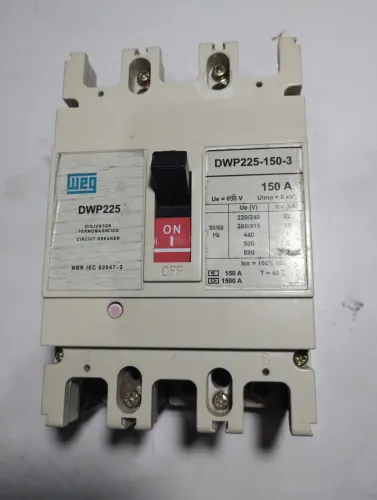 Disjuntor Termomagnético WEG DWP225-150-3 150A