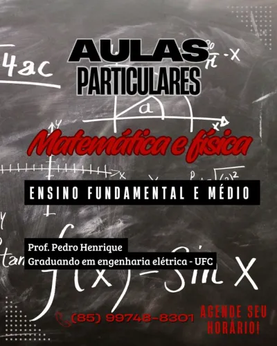 Aulas particulares - matemática e física 