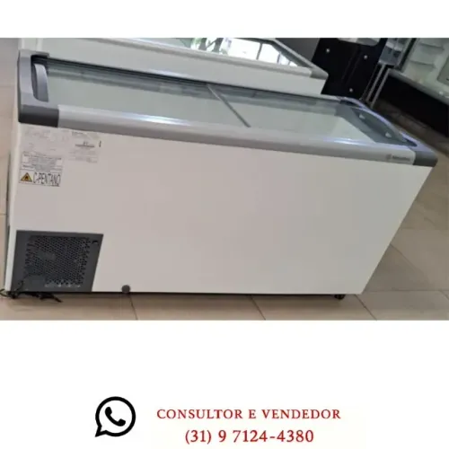 Freezer Horizontal Fricon Tampa de Vidro 503L 220v 