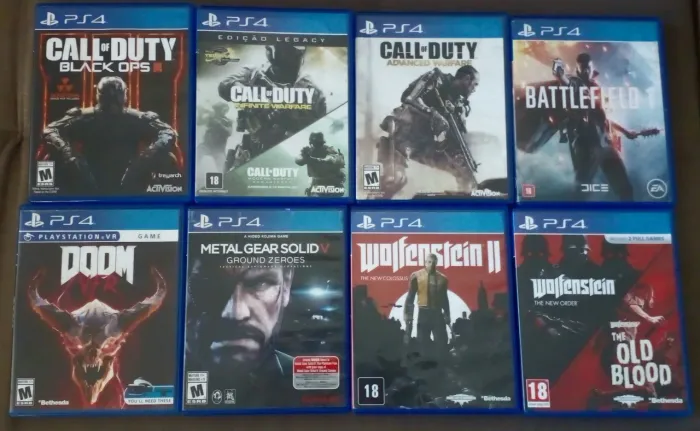 Jogos ps4 Guerras (Preços de cada jogo esta na descrição)