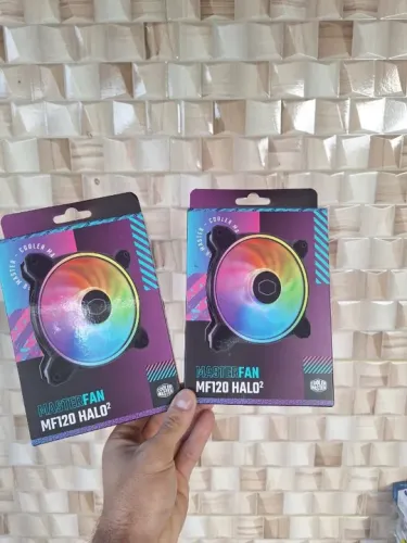 MasterFan MF120 Halo² Fan, anéis de LED Duo-Ring ARGB Gen 2