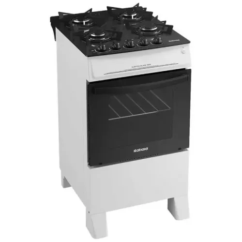 Fogão 4 Bocas Electra Glass New Mesa de Vidro Itatiaia Fazemos Entrega