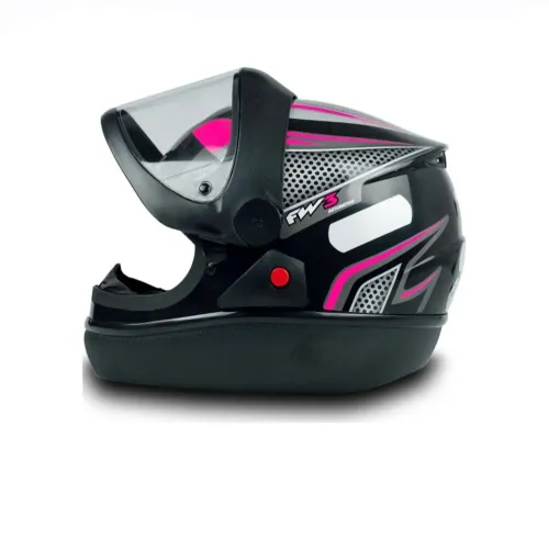 Capacete FW3 Rosa/Preto