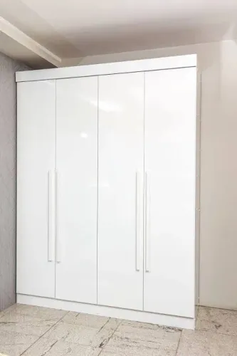 Guarda-roupa branco 4 portas com gavetas da vinci 1.85CM - ENTREGA HOJE !!!
