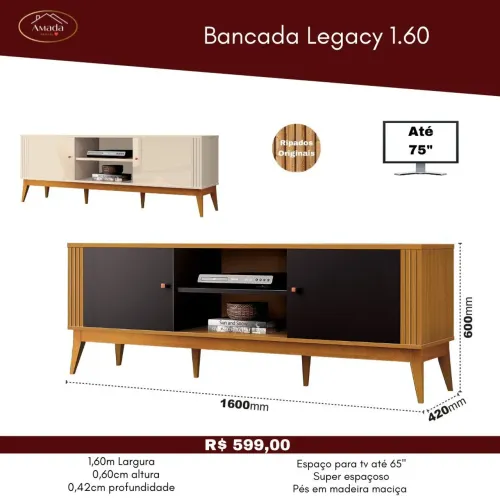 Bancada Legacy 1.60 - à pronta entrega 