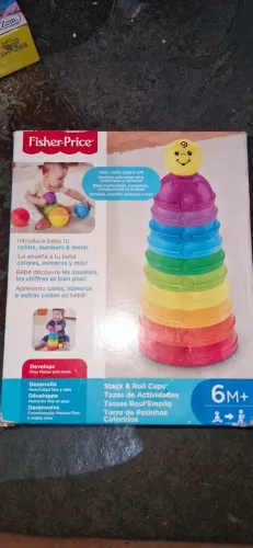 Fisher price torre de potinhos interativo de encaixe. Novo 