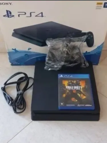 PS4 Slim 500GB c/ Garantia + Jogo. Temos Loja Física. Final de Semana de Ofertas!!