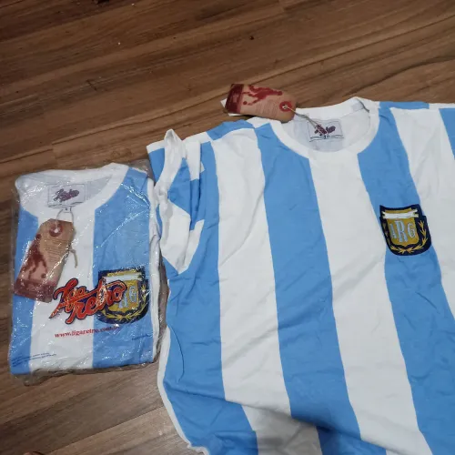 Camisa da Argentina retrô 