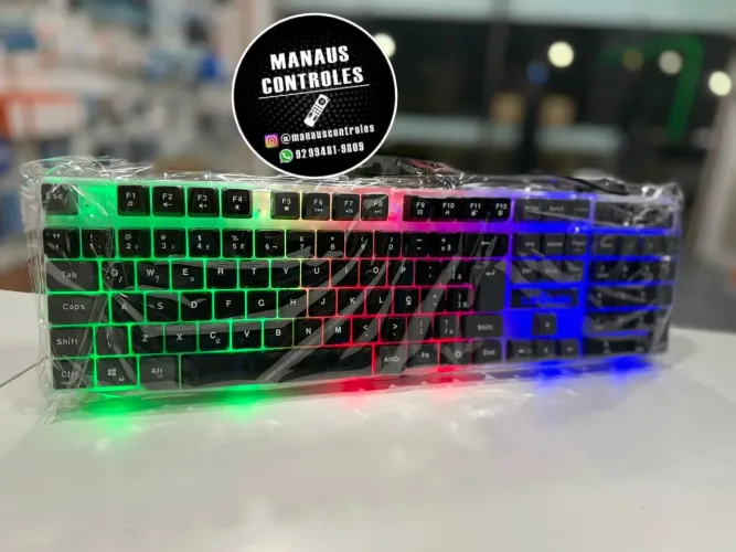 Teclado Gamer + Mouse RGB LED
