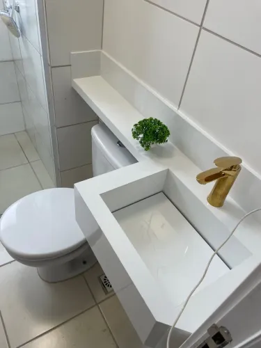 Cuba e Pia de Design Moderno para Banheiro
