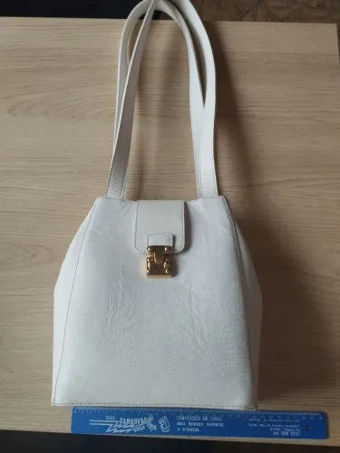 Bolsa VITOR HUGO - ORIGINAL - Branca Elegante - EXCELENTE ESTADO