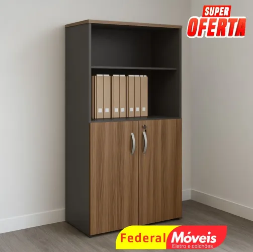 Armário Alto 2 Portas 1,59x0,80x0,42 - Ideal para empresas e escolas!