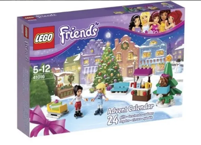 lego friends calendário do advento 2013- set 41016 sem caixa, completo, pacotes lacrados