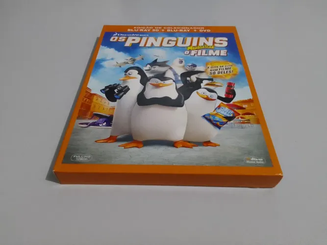 Blu-Ray 3D Os Pinguins de Madagascar