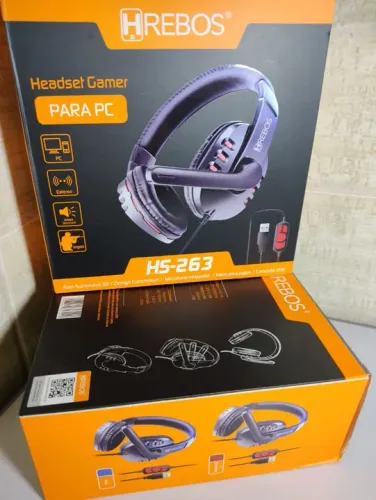 Headset Gamer HREBOS HS-263 - Para PC