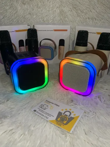 Caixa De Som Bluetooth K12 Com Karaokê Imperdível!
