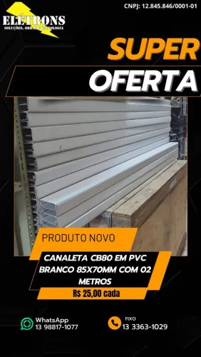 Canaleta para Ar condicionados  CB 80