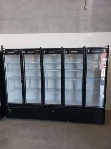 Geladeira expositora 5 portas para resfriados nova pronta entrega