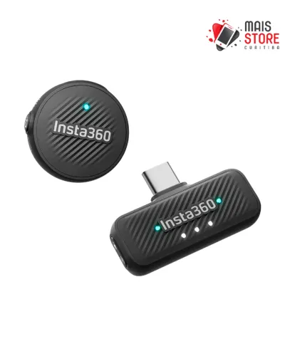 Microfone Insta360 Mic Air (1 TX + 1 RX) (Novo/ Lacrado)