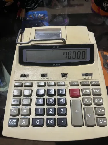 calculadora impressora, modelo Elgin MR-6125.