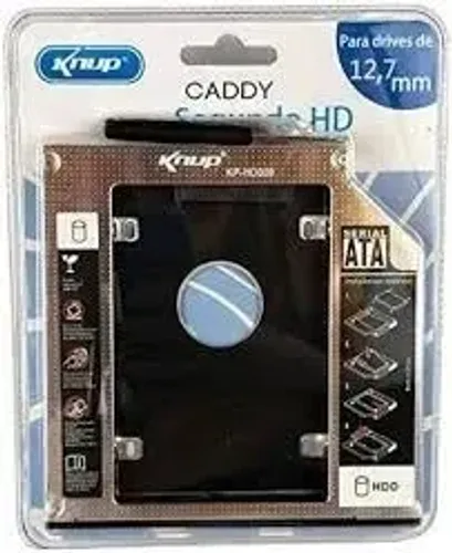 adaptador caddy hd ssd Ssata 12.7mm e 9,5mm Case para Gaveta de CD/DVD Notebook