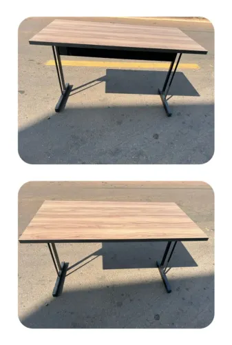 MESA 120X60 RETA SEM GAVETA PROMOÇÃO CORES ALEATORIAS ENTREGAMOS COM FRETE