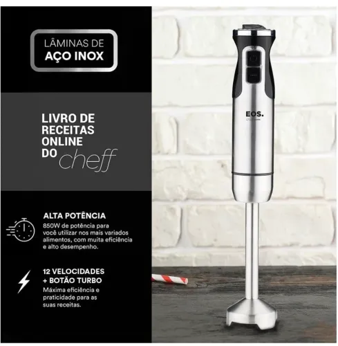 Mixer inox eos 12 velocidades
