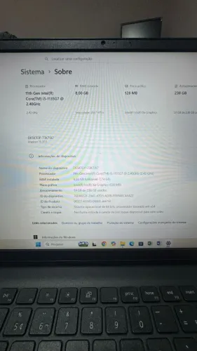 Notebook Dell 15 3511 I5