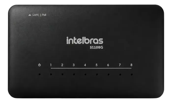 Switch Intelbras 8 Portas Giga Não Gerenciável S1108g intelbras