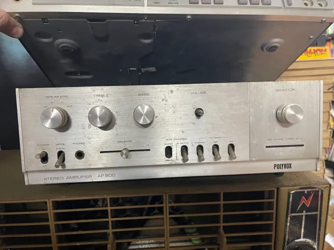 Amplificador polyvox ap 800 stereo amplifier aparelho receiver antigo