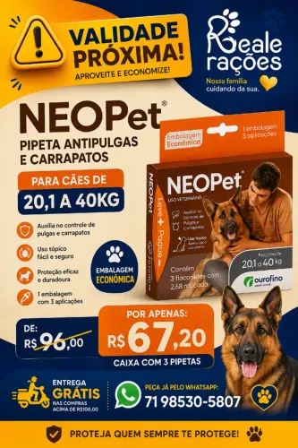 Neopet 20 a 40kg pipeta