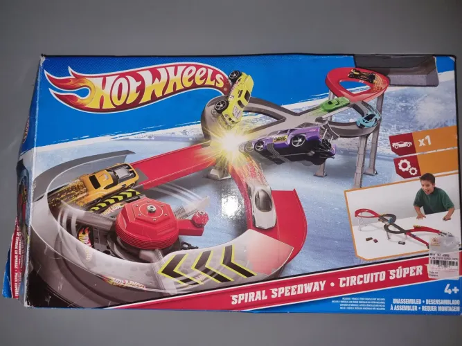 Pista Hot Wheels Spiral Speedway (Circuito Súper) - Na Caixa (Sem Carrinho)