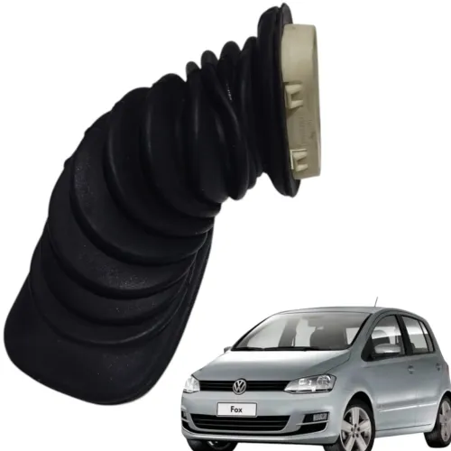 Coifa Passa Fio Porta Volkswagen Fox- Preto Preto