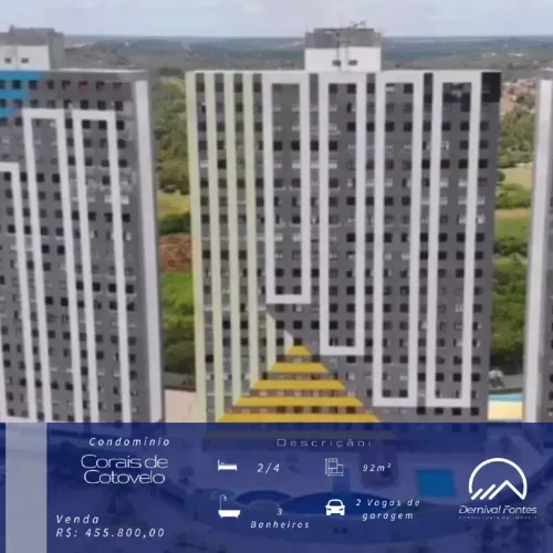 Apartamento à Venda no Condomínio Corais de Cotovelo  Vista Mar e Qualidade de Vida!