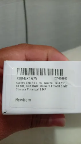 GALAXY TAB A9+ 5G GRAFITE TELA 11P  64GB 4 RAM
