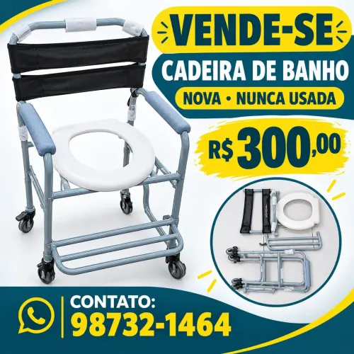 Cadeira de banho com coletor