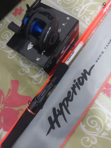 Kit Pesca Vara Maruri Hyperion 2.40 30/60 Lb, Carretilha BG Maruri Kawana p/ Tambas Grande