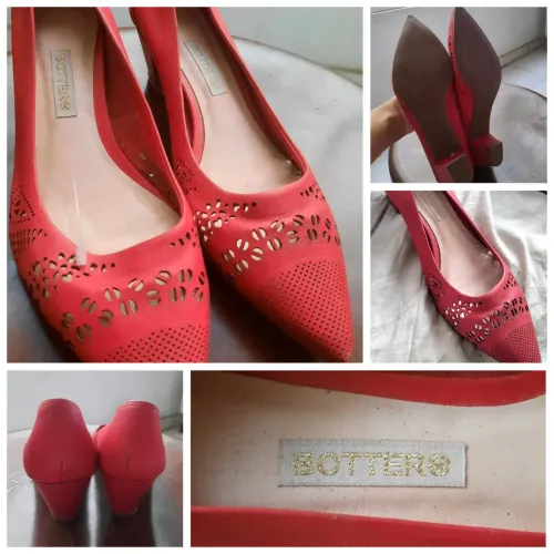 Sapato vermelho vazado Bottero 37