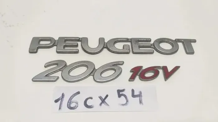 Emblema Letreiro Tampa Traseira Peugeot 206 2008