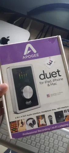 Interface De Áudio Apogee Duet 2 Usb Usado) o visor parou de fucionar,mais fuciona digital