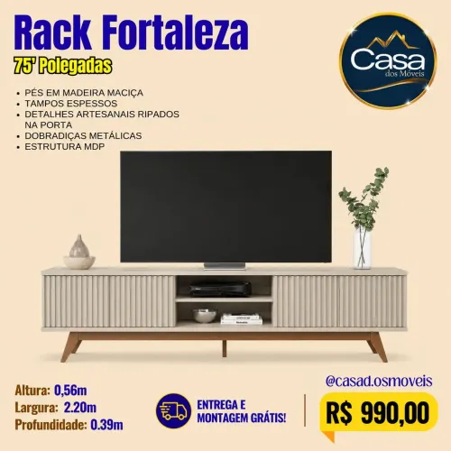RACK Fortaleza 75 polegadas