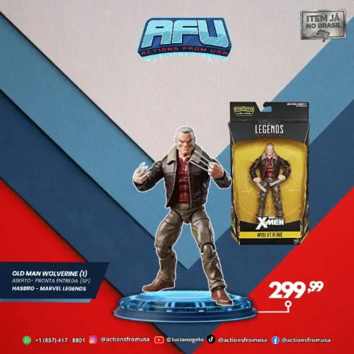 Velho Logan Hasbro Marvel Legends