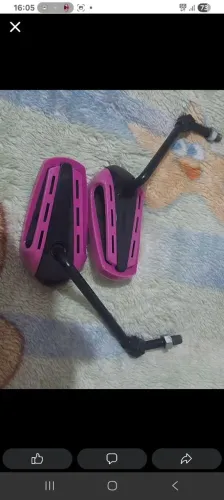 Retrovisor rosa com preto( honda)