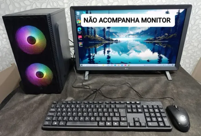 PC Completo Intel i3 4ª Ger | SSD, RAM, Fonte e Cooler NOVOS | HD 500GB | Com Office 365,