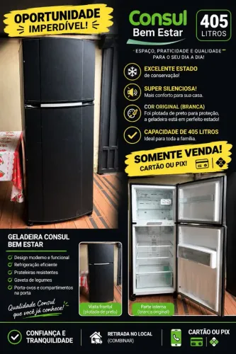 Geladeira Consul bem estar 405l
