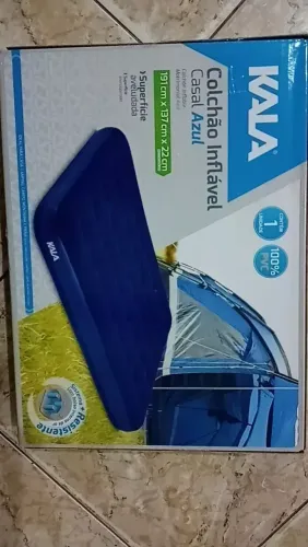 Colchão Inflável de Casal Azul Kala 279455